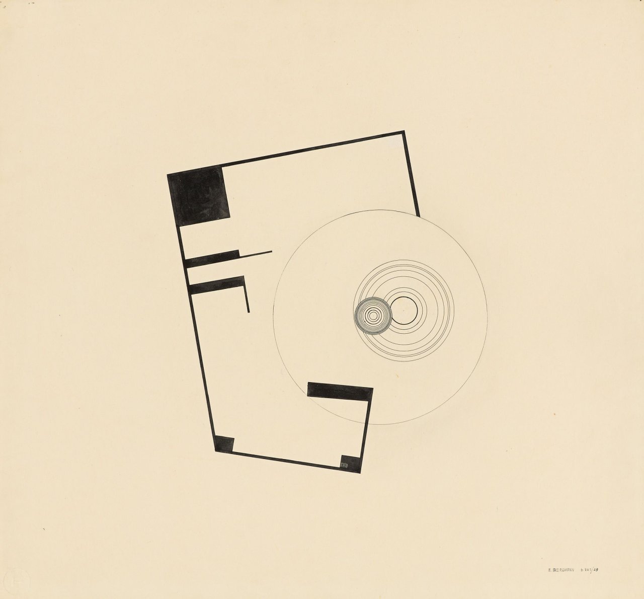 Auf diesem Bild ist das folgende Kunstwerk zu sehen: Ella Bergmann-Michel. „b 261/29“. 1929.