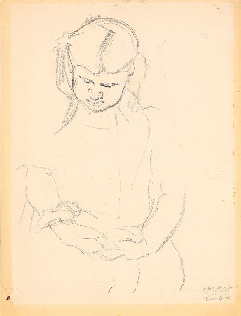 This picture shows the following artwork: Lovis Corinth. Portrait Mine Corinth. Circa 1920.