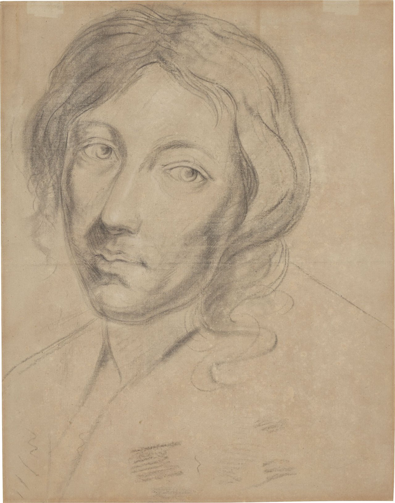 Auf diesem Bild ist das folgende Kunstwerk zu sehen: Philipp Otto Runge. „Apostel Simon. Nach van Dyck“. Um 1798.