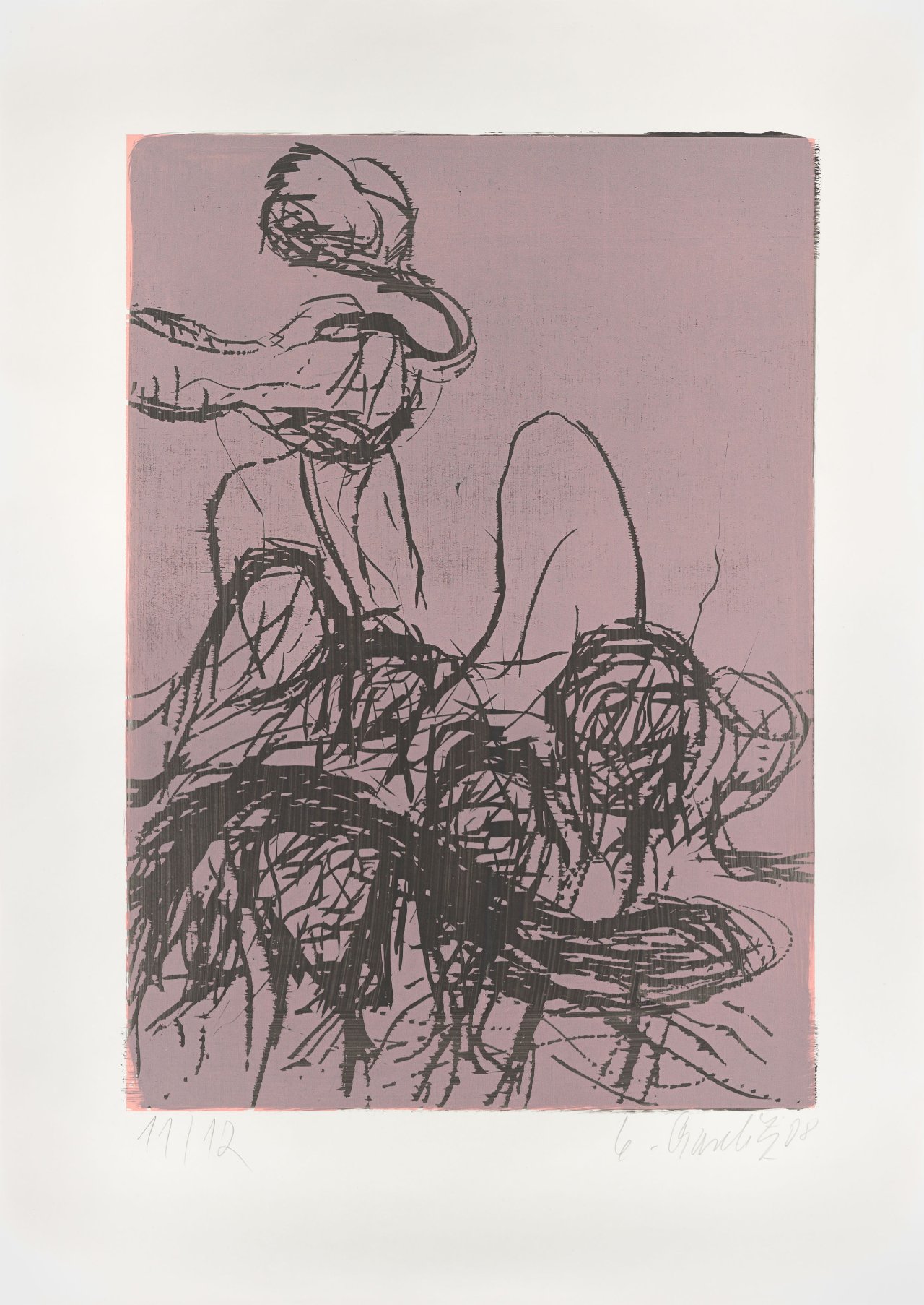 This picture shows the following artwork: Georg Baselitz. Untitled. 2008.