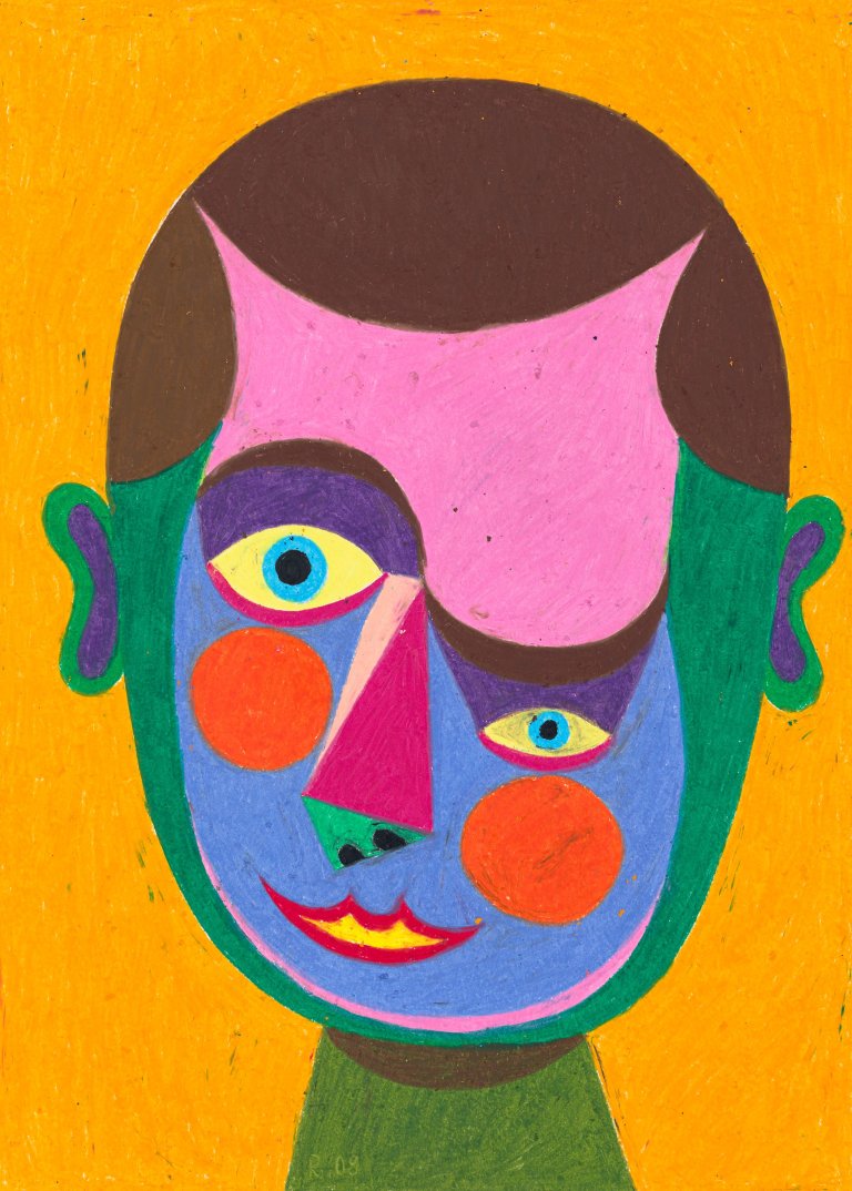 Auf diesem Bild ist das folgende Kunstwerk zu sehen: Christoph Ruckhäberle. Kopf. 2009.