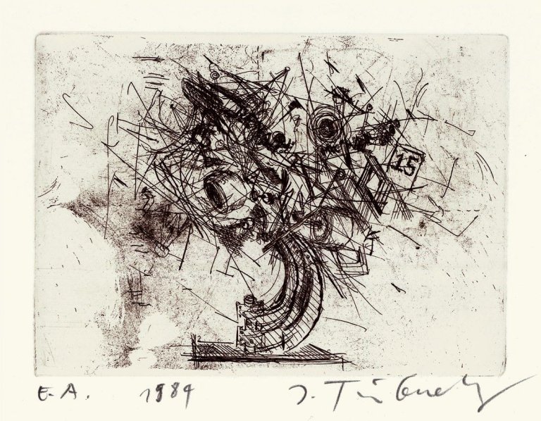 Auf diesem Bild ist das folgende Kunstwerk zu sehen: Jean Tinguely. Meta-chaos. 1984.
