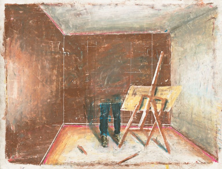 Auf diesem Bild ist das folgende Kunstwerk zu sehen: Matthias Weischer. Ohne Titel. 2005.