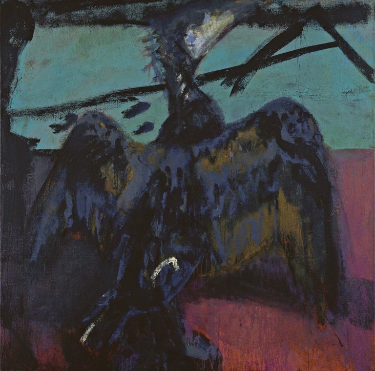 Auf diesem Bild ist das folgende Kunstwerk zu sehen: Bernd Koberling. Kormoran. 1981.