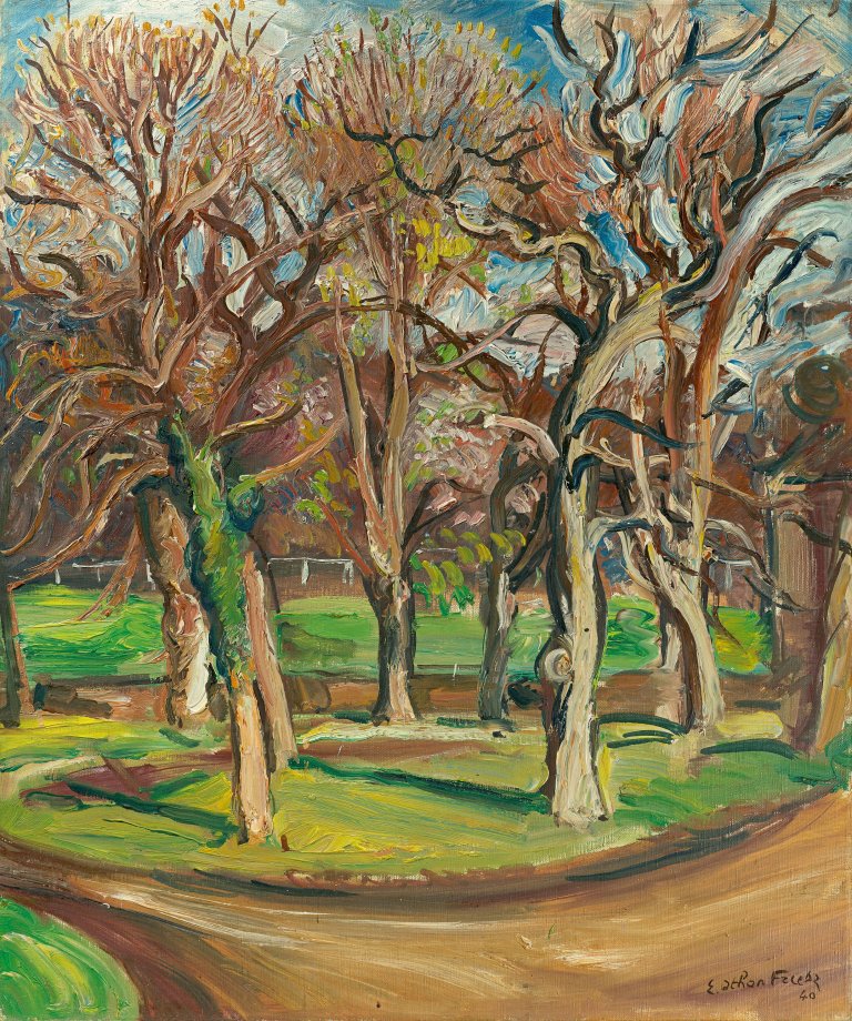 Auf diesem Bild ist das folgende Kunstwerk zu sehen: Emile Othon Friesz. Arbres. 1940.