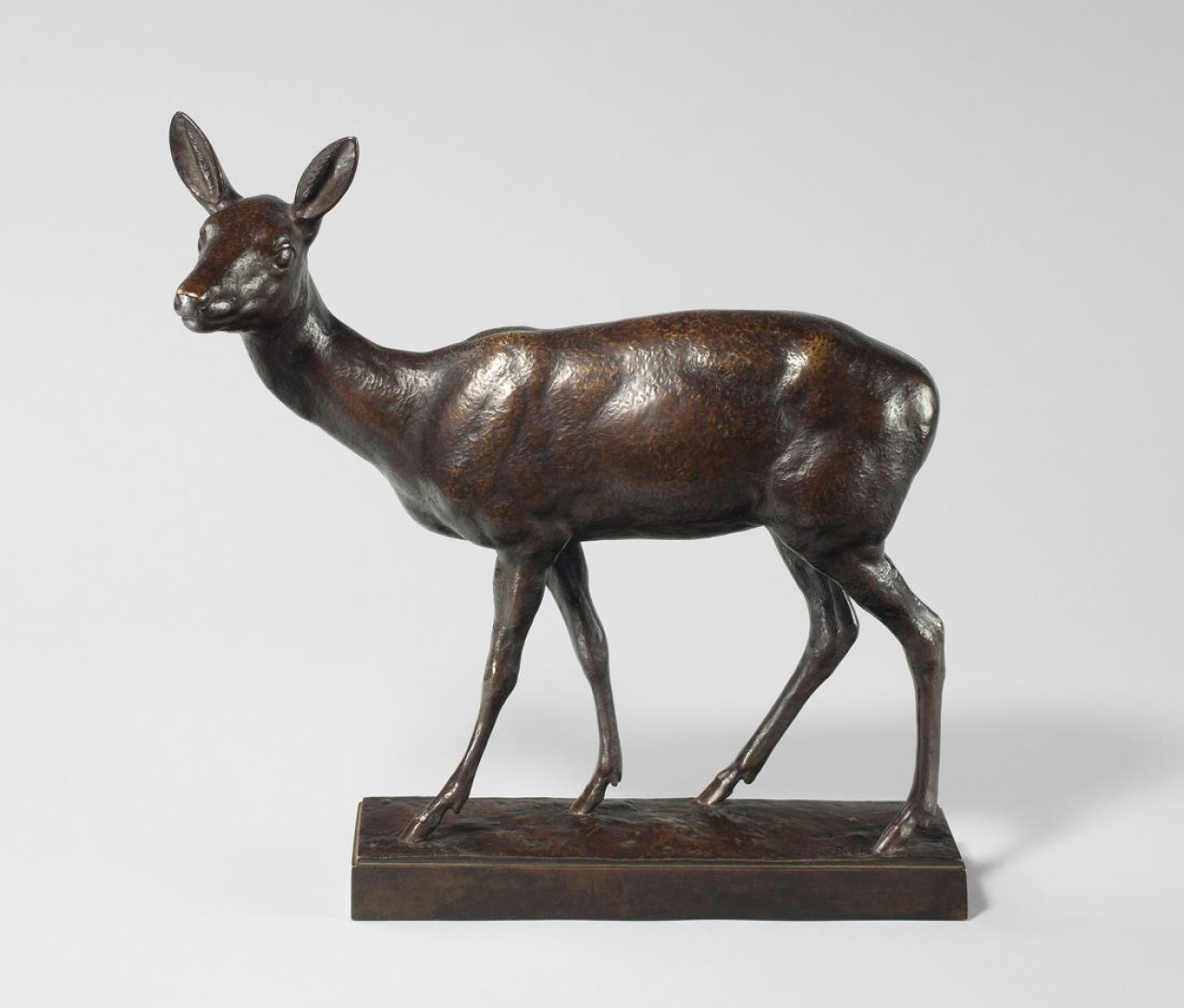 This picture shows the following artwork: August Gaul. Sicherndes Reh. 1913.