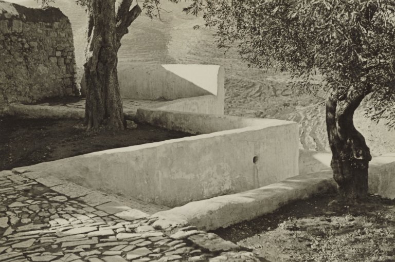 Auf diesem Bild ist das folgende Kunstwerk zu sehen: Ellen Auerbach (d.i. Ellen Rosenberg). „Ain-Karim-Palestine“. 1934.