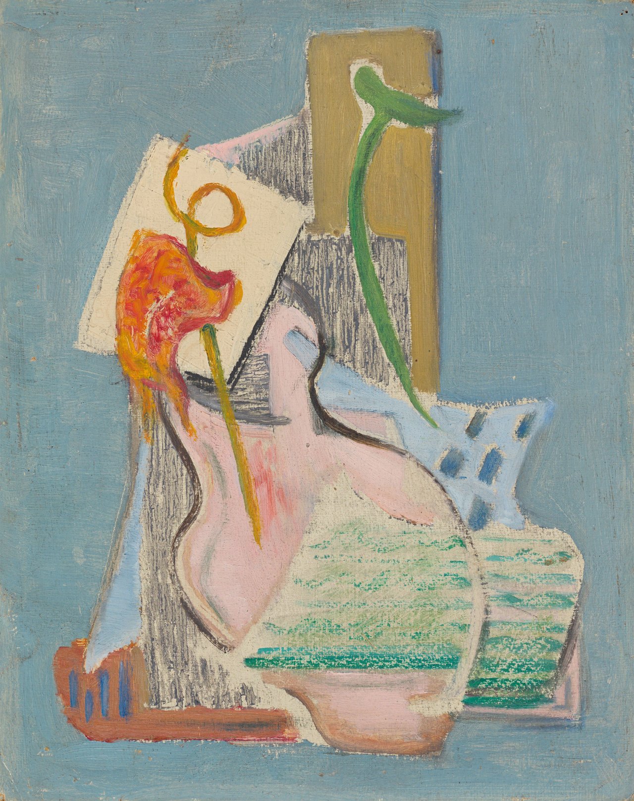 Auf diesem Bild ist das folgende Kunstwerk zu sehen: Alexandra Povòrina. Stillleben. Um 1930-32.