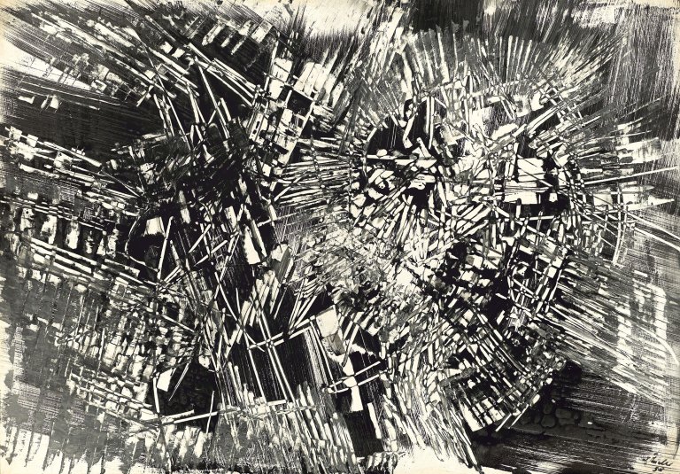 Auf diesem Bild ist das folgende Kunstwerk zu sehen: Fred Thieler. „S.W.-L.4/58“. 1958.