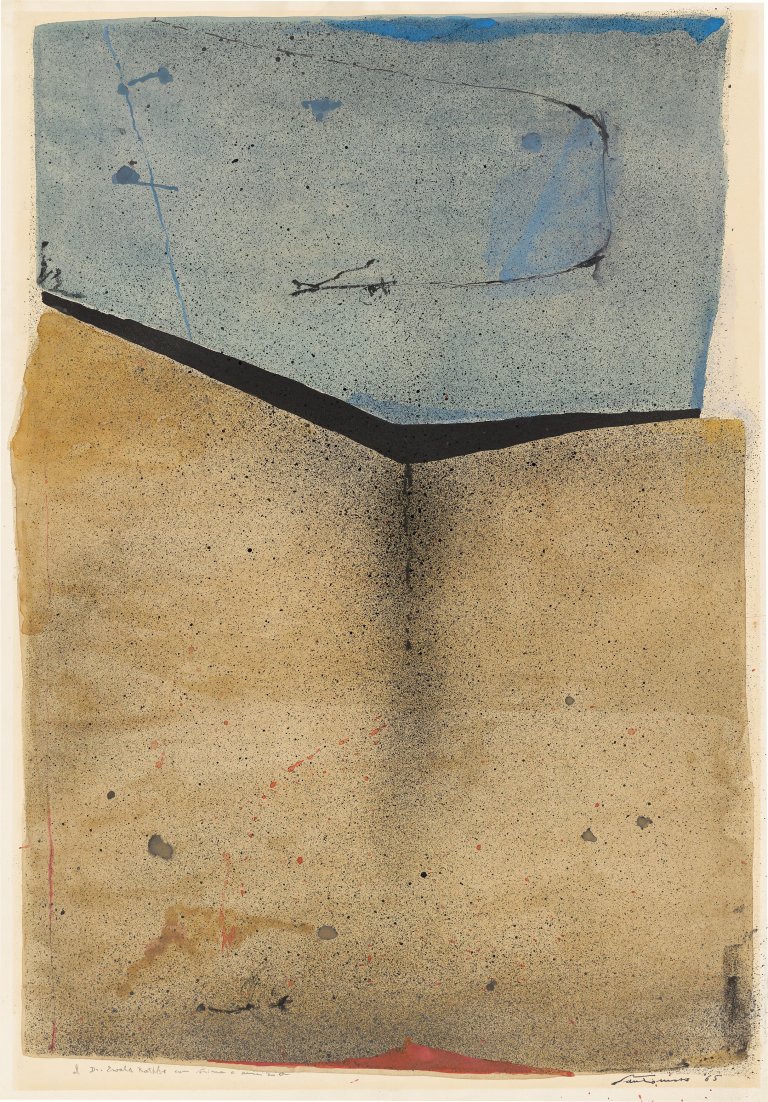 Auf diesem Bild ist das folgende Kunstwerk zu sehen: Giuseppe Santomaso. Ohne Titel. 1965.