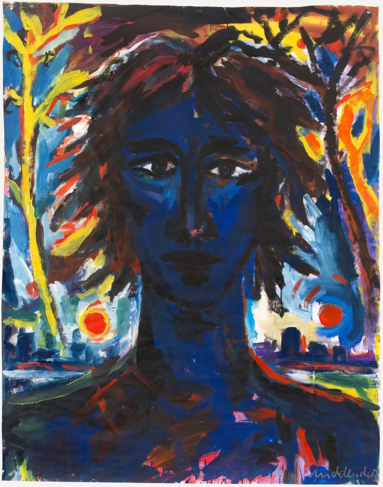 Auf diesem Bild ist das folgende Kunstwerk zu sehen: Helmut Middendorf. „Winter“. 1986.