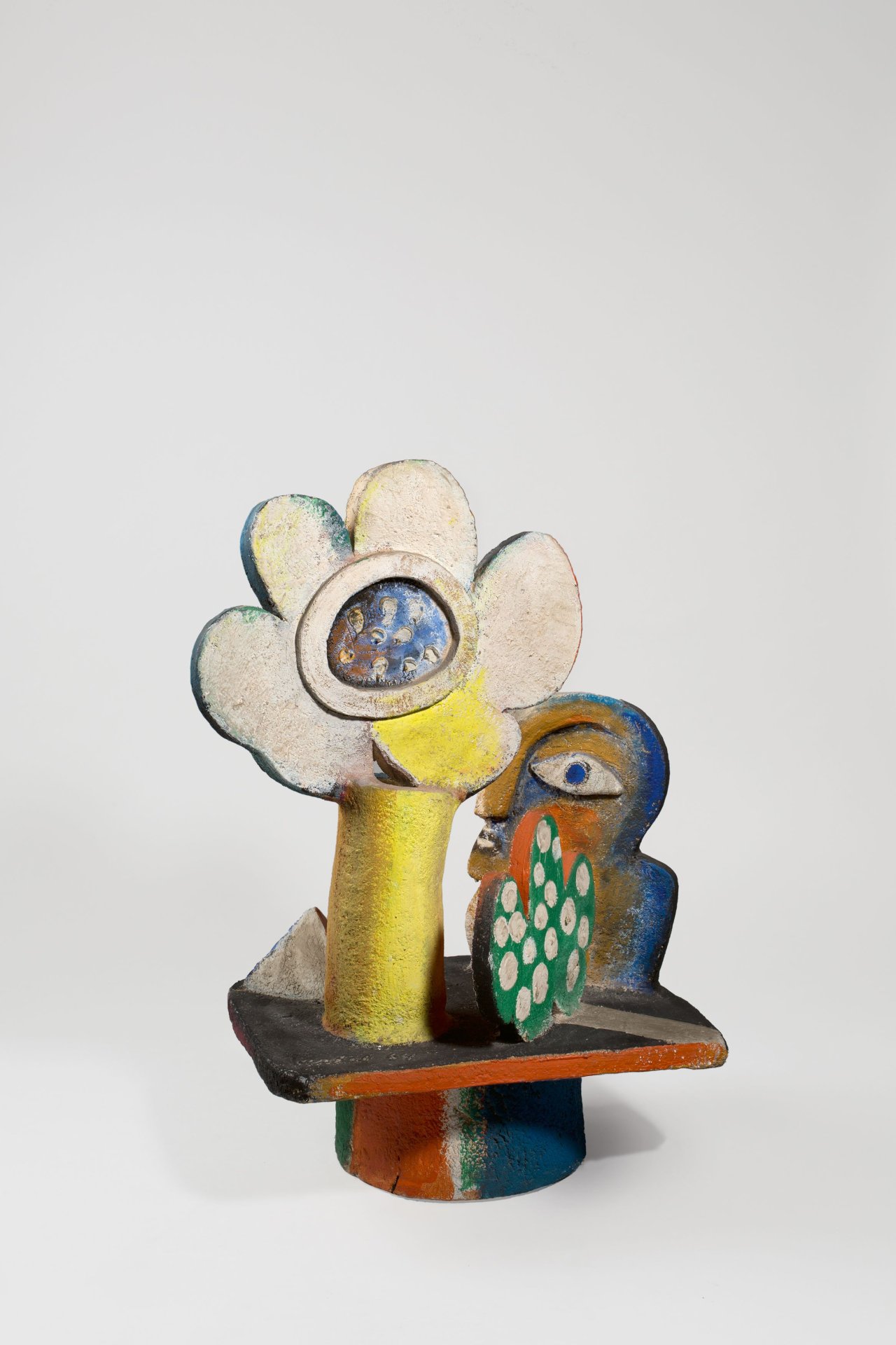 This picture shows the following artwork: Horst Antes. „Interieur II (mit Pyramide)“. 1964/65.