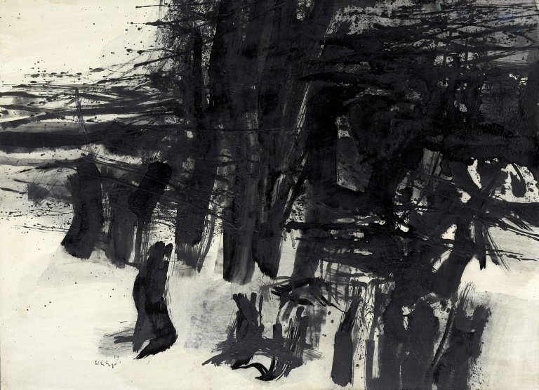 Auf diesem Bild ist das folgende Kunstwerk zu sehen: Conrad Westpfahl. „Unwetter“.