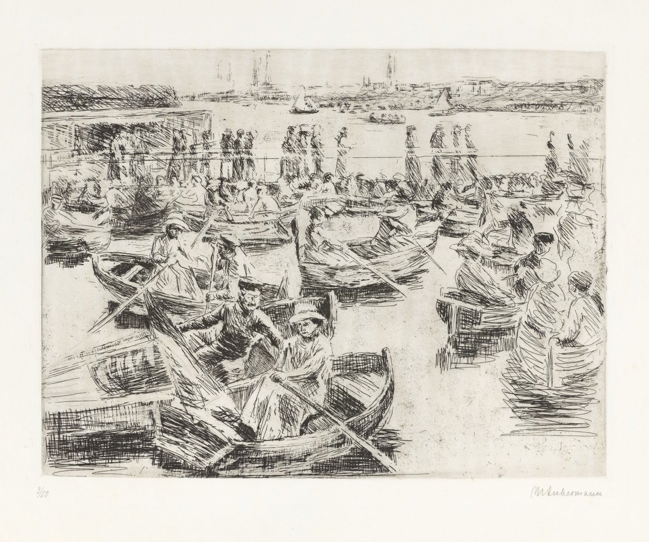 This picture shows the following artwork: Max Liebermann. „Uhlenhorster Fährhaus“. 1910.