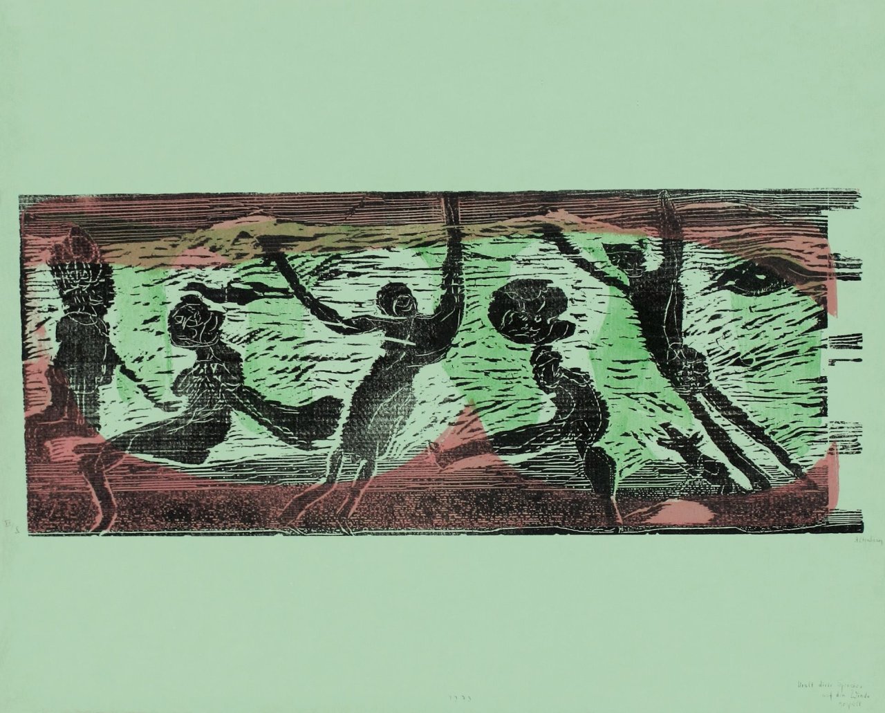 This picture shows the following artwork: Gerhard Altenbourg. „Uralt diese Sprache, auf dem Winde gespielt“. 1973.