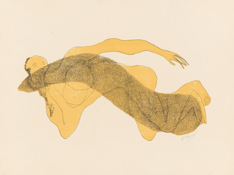 Auf diesem Bild ist das folgende Kunstwerk zu sehen: Henri Laurens. „Femme Couchée“. Um 1950.