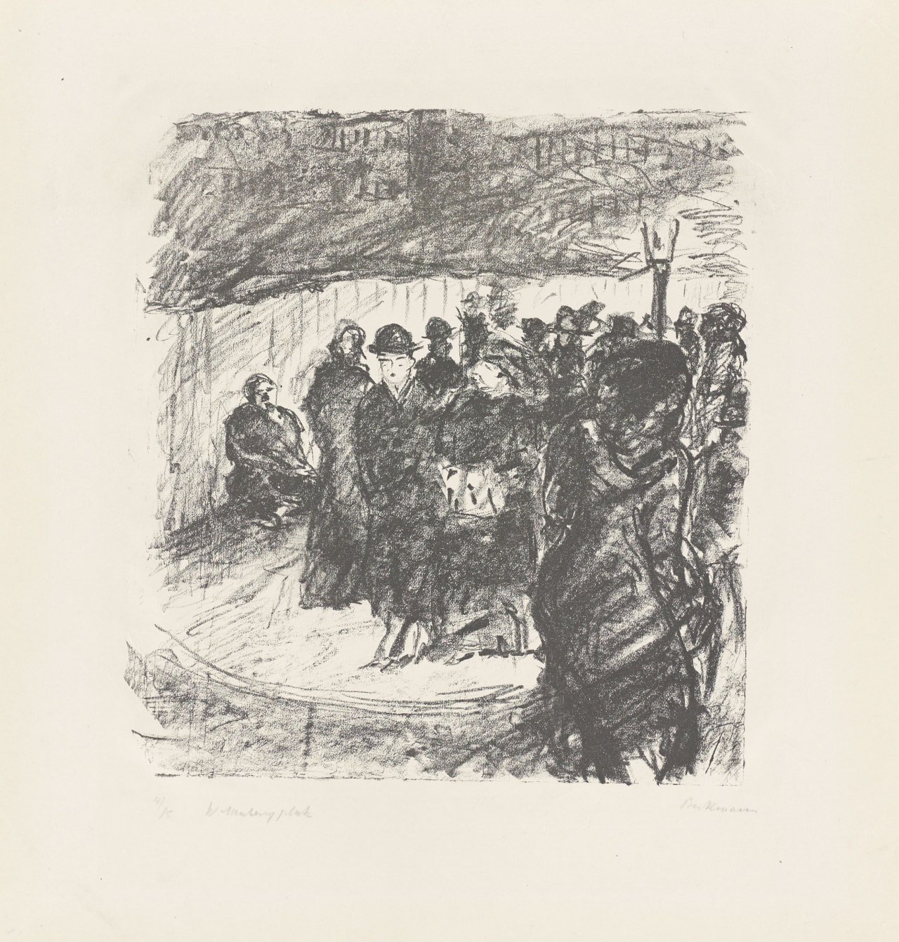 Auf diesem Bild ist das folgende Kunstwerk zu sehen: Max Beckmann. „Wittenbergplatz“. 1911.