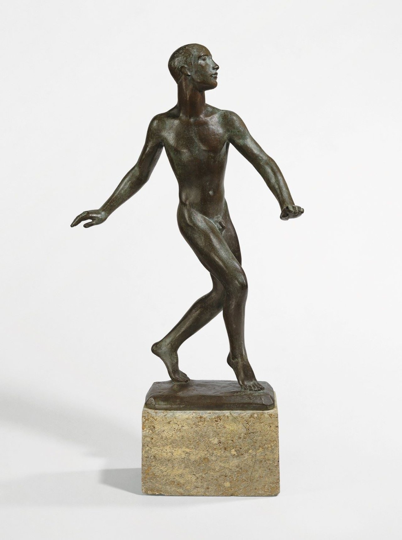 Auf diesem Bild ist das folgende Kunstwerk zu sehen: Georg Kolbe. „Tänzer (Tänzer Nijinsky)“. 1913/19.