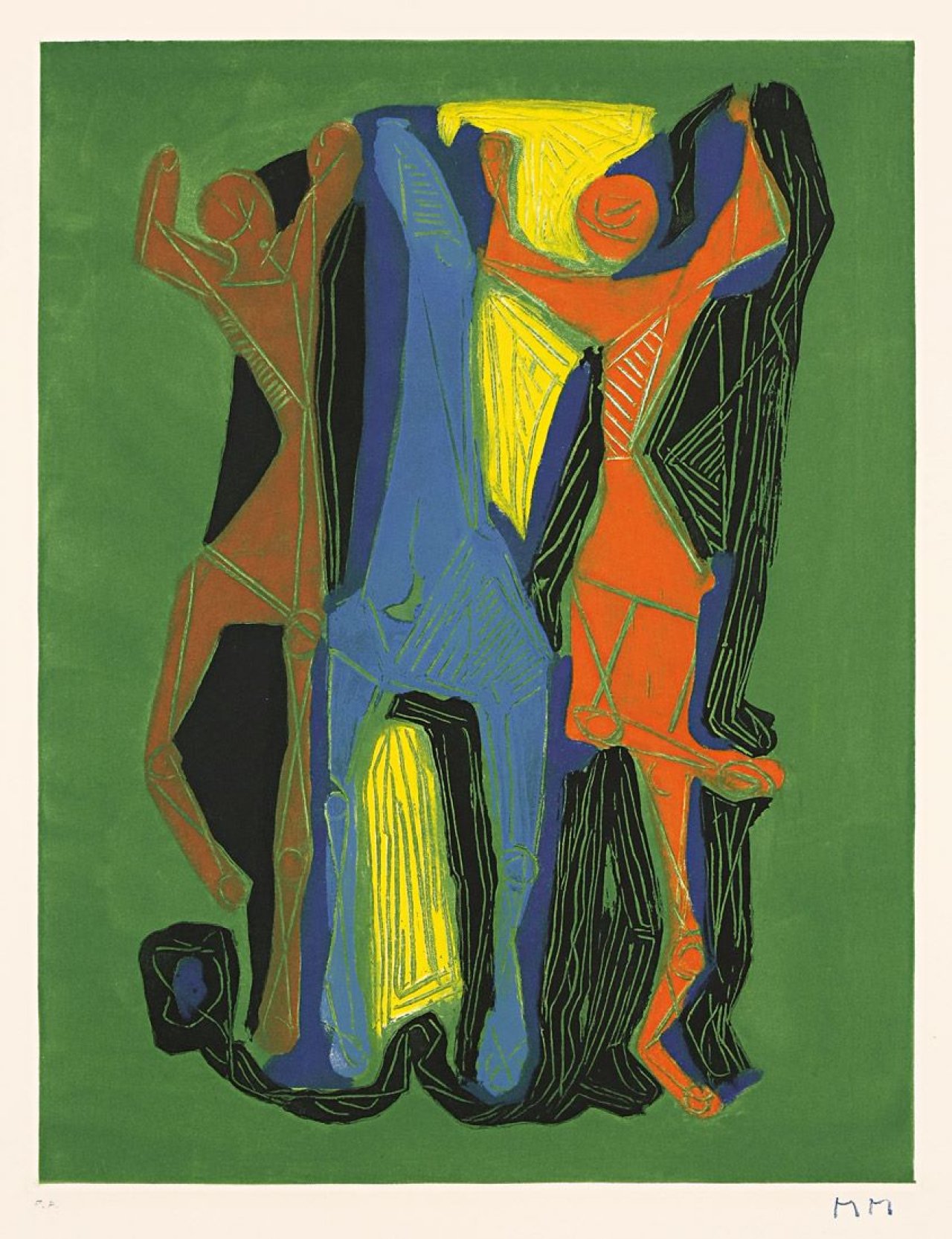 Auf diesem Bild ist das folgende Kunstwerk zu sehen: Marino Marini. „Marino from Goethe“. 1979.