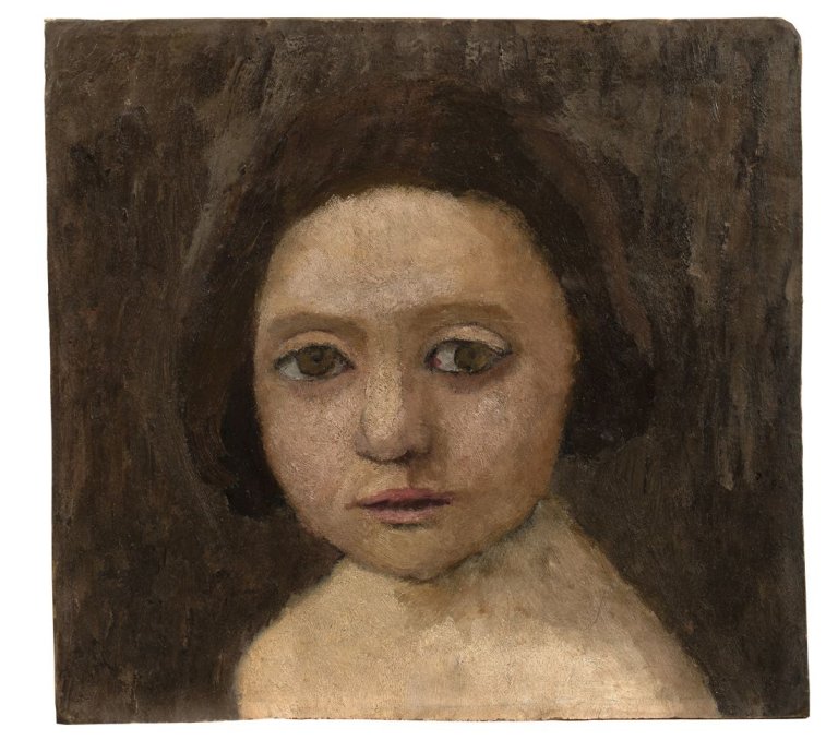 This picture shows the following artwork: Paula Modersohn-Becker. „Kopf eines italienischen Mädchens“. 1906.