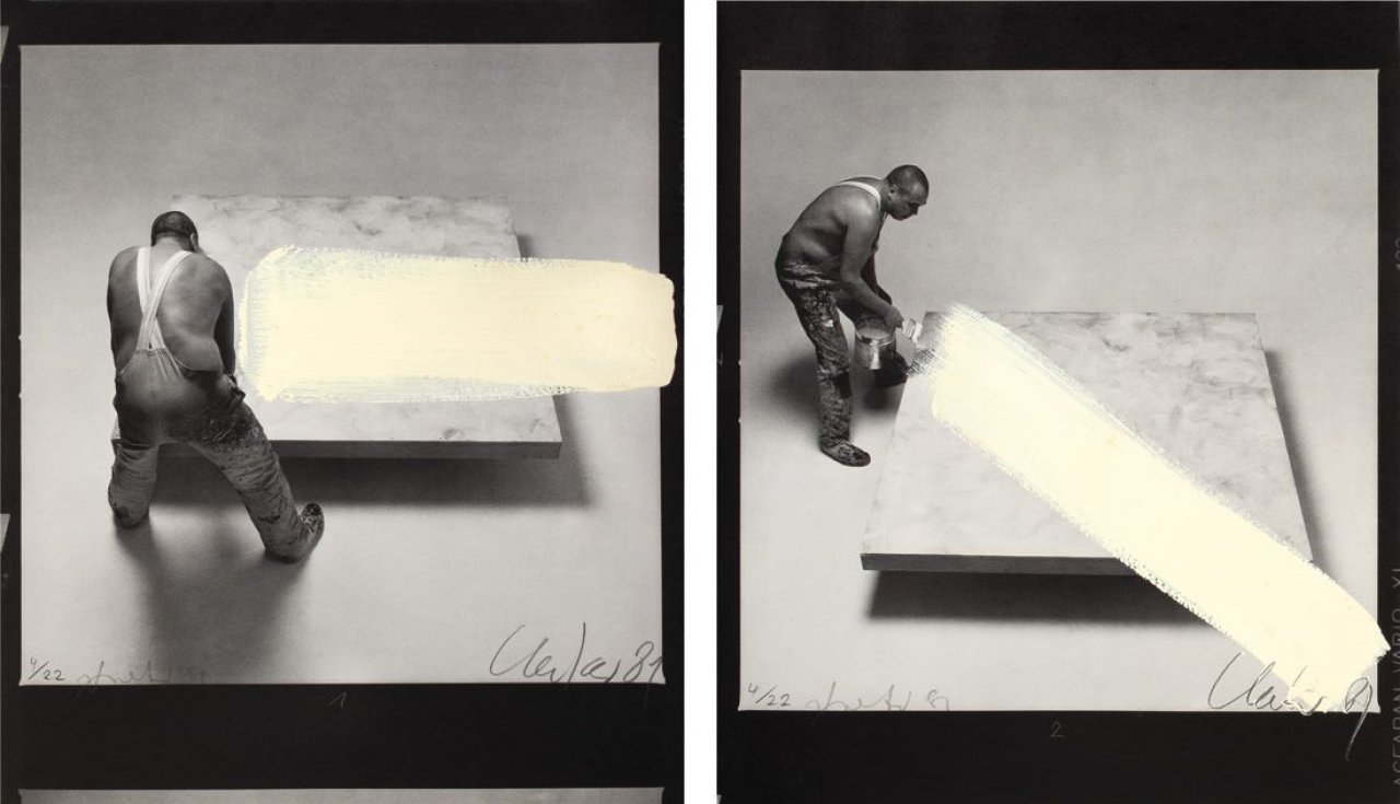 Auf diesem Bild ist das folgende Kunstwerk zu sehen: Günther Uecker. „Bildrituale – Entwicklung eines Werkes (Fotoumwandlungen)“. 1981.