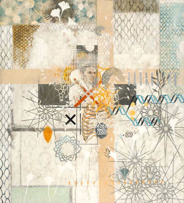 Auf diesem Bild ist das folgende Kunstwerk zu sehen: Jonas Burgert. „Kopfkreuz“. 2002.