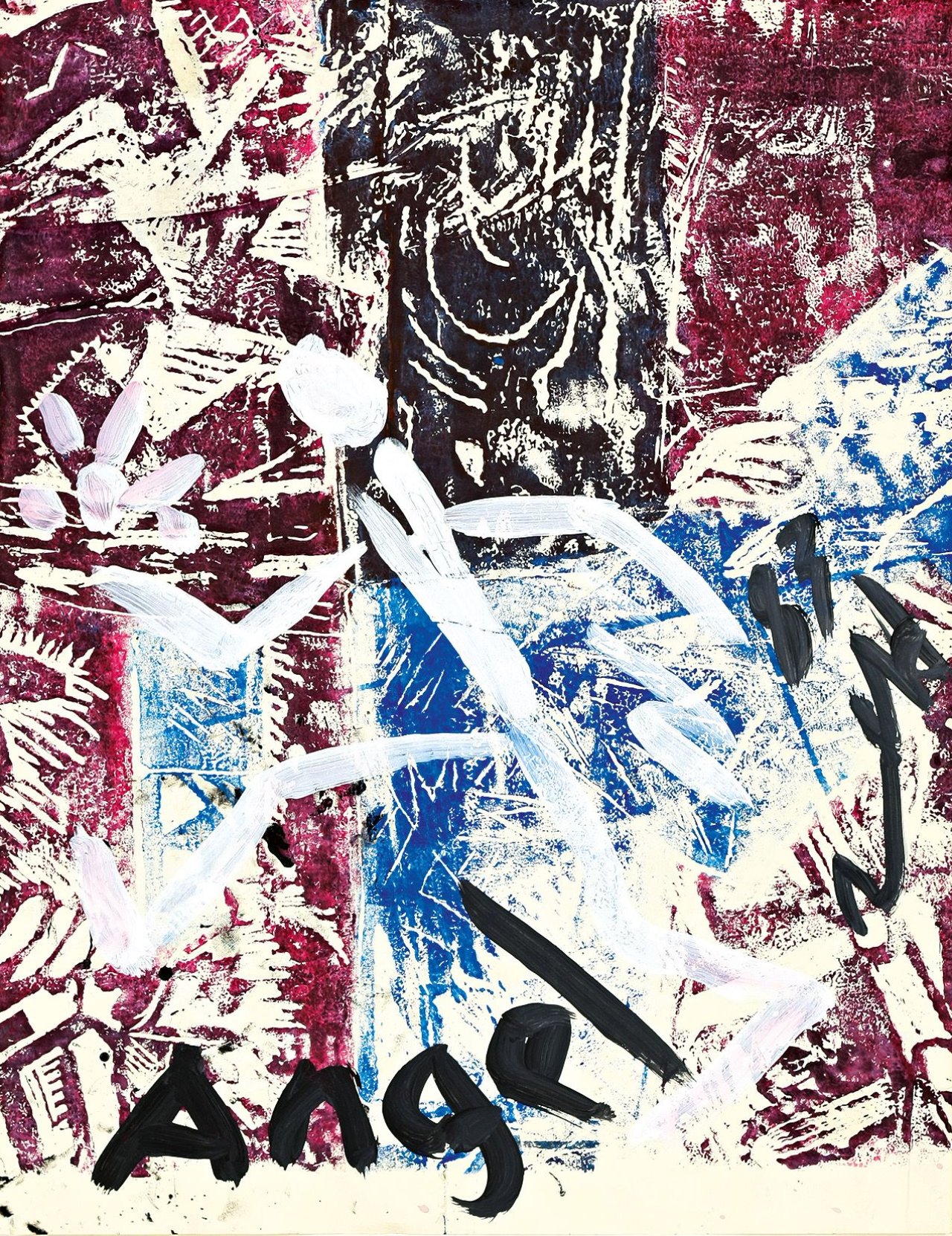 Auf diesem Bild ist das folgende Kunstwerk zu sehen: Jörg Immendorff. „Angel“. 1983.