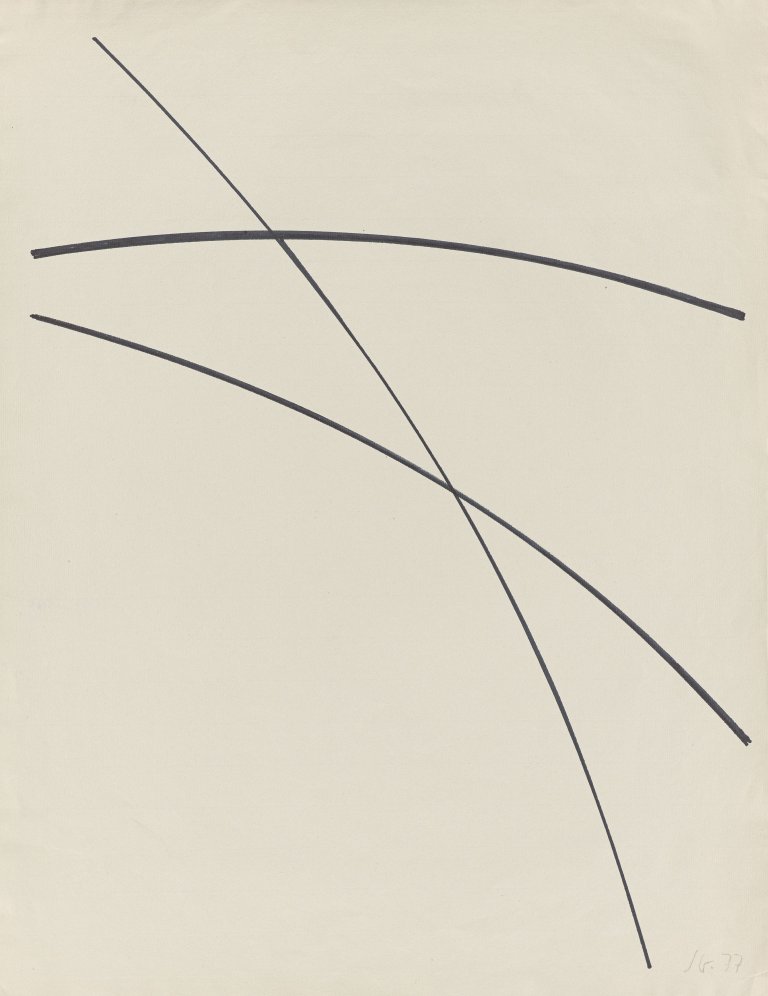 Auf diesem Bild ist das folgende Kunstwerk zu sehen: Norbert Kricke. Ohne Titel. 1977.