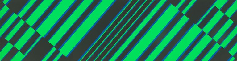 Auf diesem Bild ist das folgende Kunstwerk zu sehen: Günter Fruhtrunk. „Modulation“. 1972.