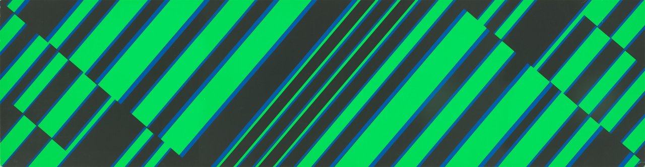 Auf diesem Bild ist das folgende Kunstwerk zu sehen: Günter Fruhtrunk. „Modulation“. 1972.
