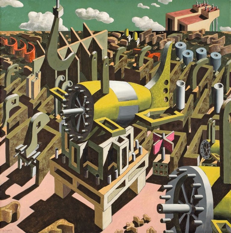 Auf diesem Bild ist das folgende Kunstwerk zu sehen: Ulrich Knispel. „Montage“. 1976.