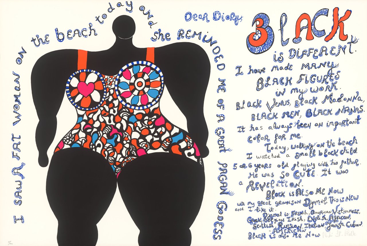 Auf diesem Bild ist das folgende Kunstwerk zu sehen: Niki de Saint Phalle. Californian Diaries. 1993-1995.