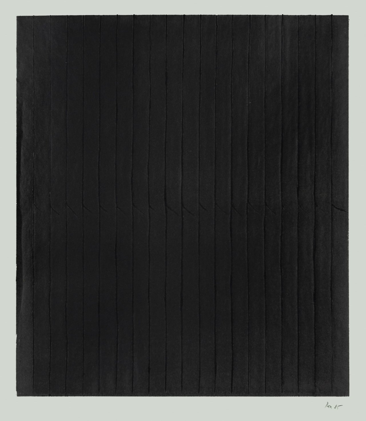 Auf diesem Bild ist das folgende Kunstwerk zu sehen: Rolf Rose. Reliefbild. 1985.