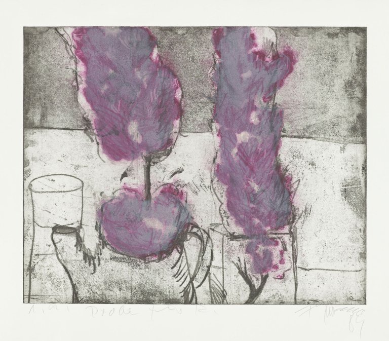 Auf diesem Bild ist das folgende Kunstwerk zu sehen: Klaus Fußmann. „Japanische Kirsche“. 1988/89.