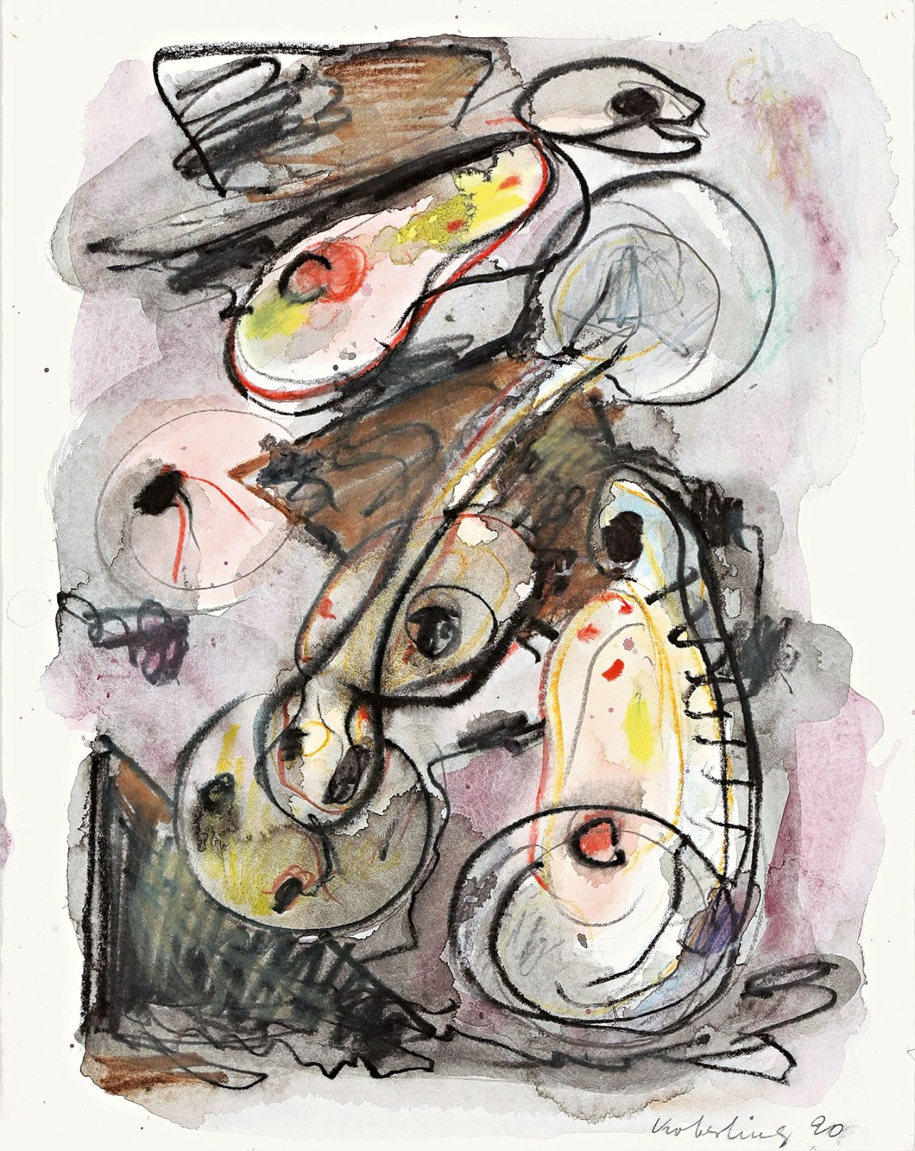Auf diesem Bild ist das folgende Kunstwerk zu sehen: Bernd Koberling. Ohne Titel. 1990.