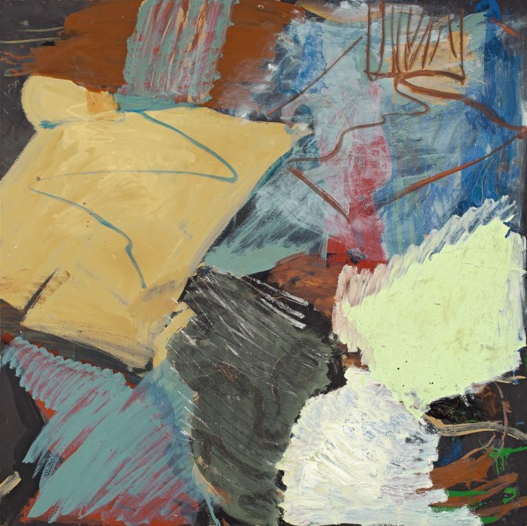 Auf diesem Bild ist das folgende Kunstwerk zu sehen: Per Kirkeby. Ohne Titel. 1990.