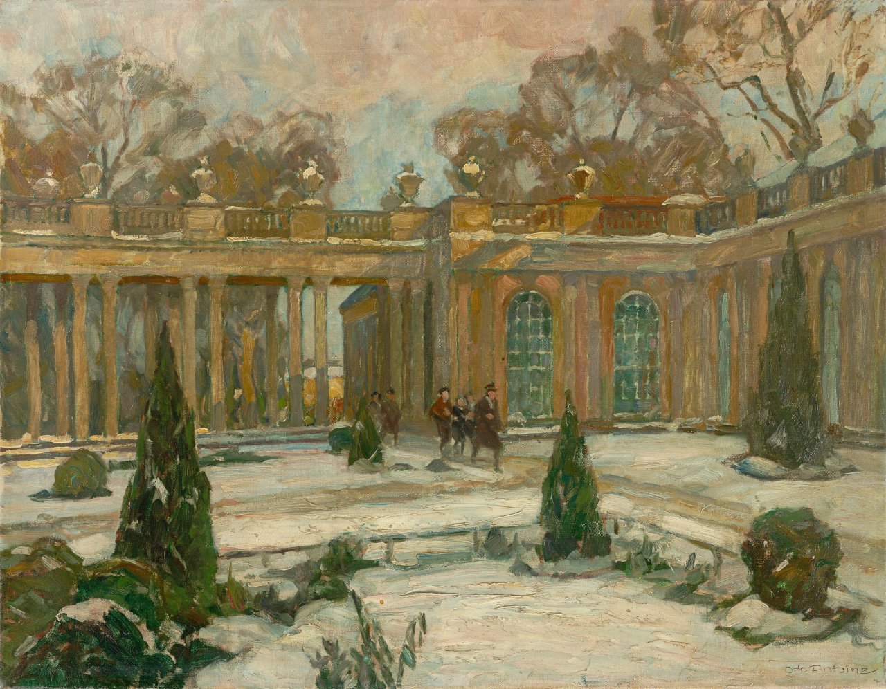Auf diesem Bild ist das folgende Kunstwerk zu sehen: Otto Antoine. „Sanssouci (Potsdam)“.