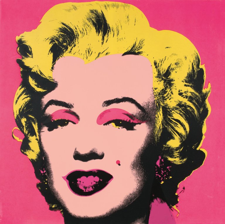 This picture shows the following artwork: Andy Warhol. „Marilyn“. 1967.