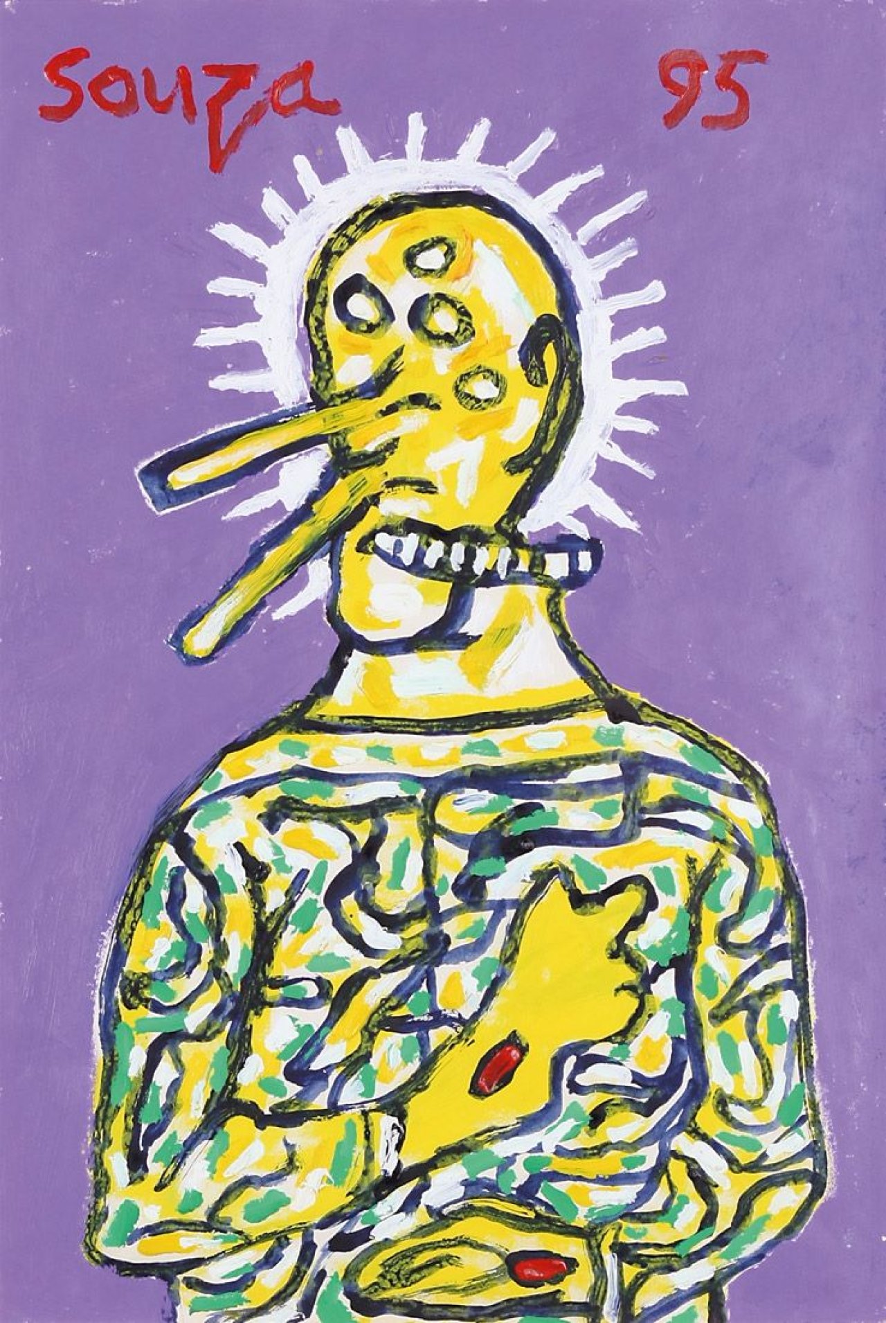 Auf diesem Bild ist das folgende Kunstwerk zu sehen: Francis Newton Souza. Ohne Titel. 1995.
