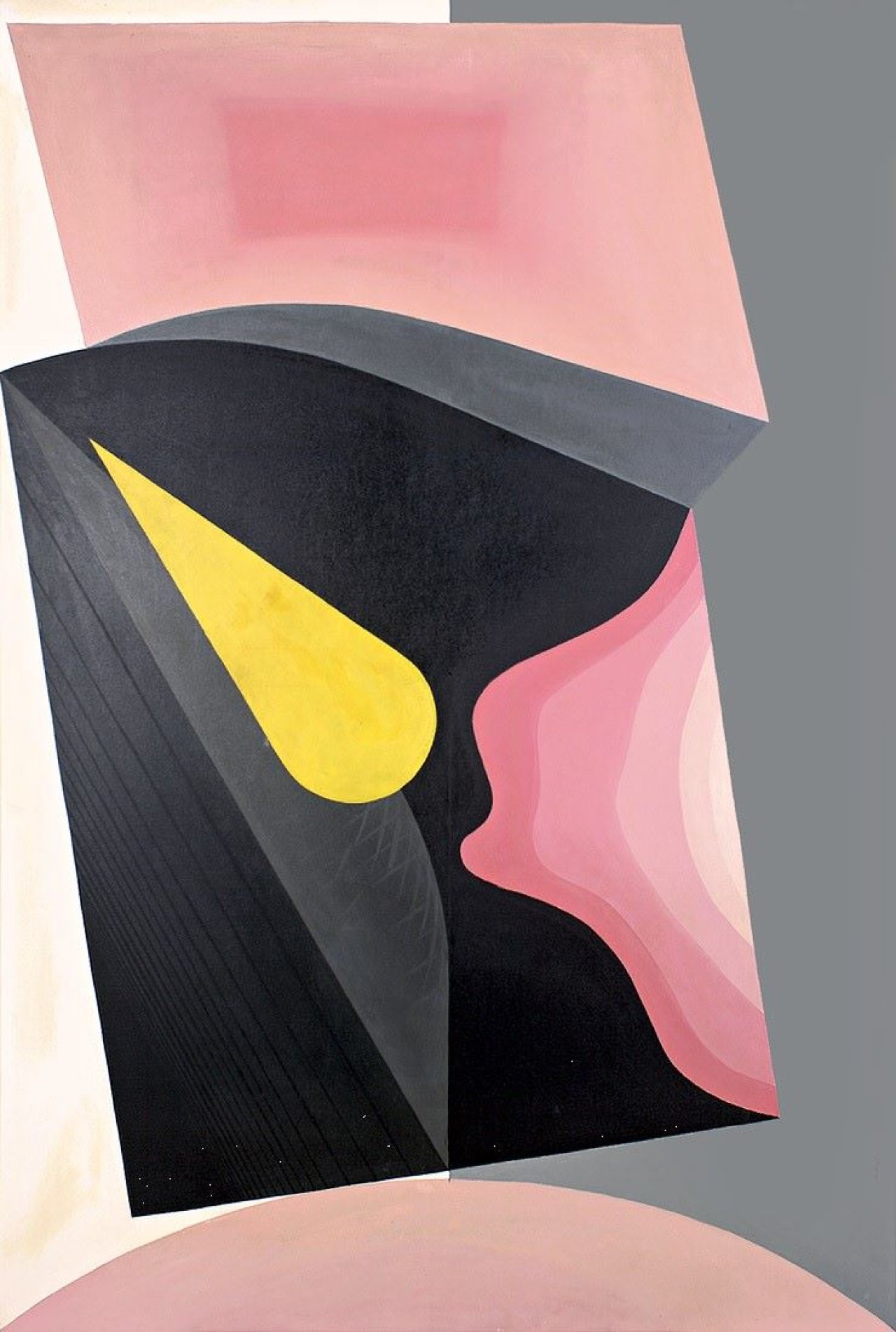 Auf diesem Bild ist das folgende Kunstwerk zu sehen: Hannah Höch. „Der Zu-Fall“. 1965.