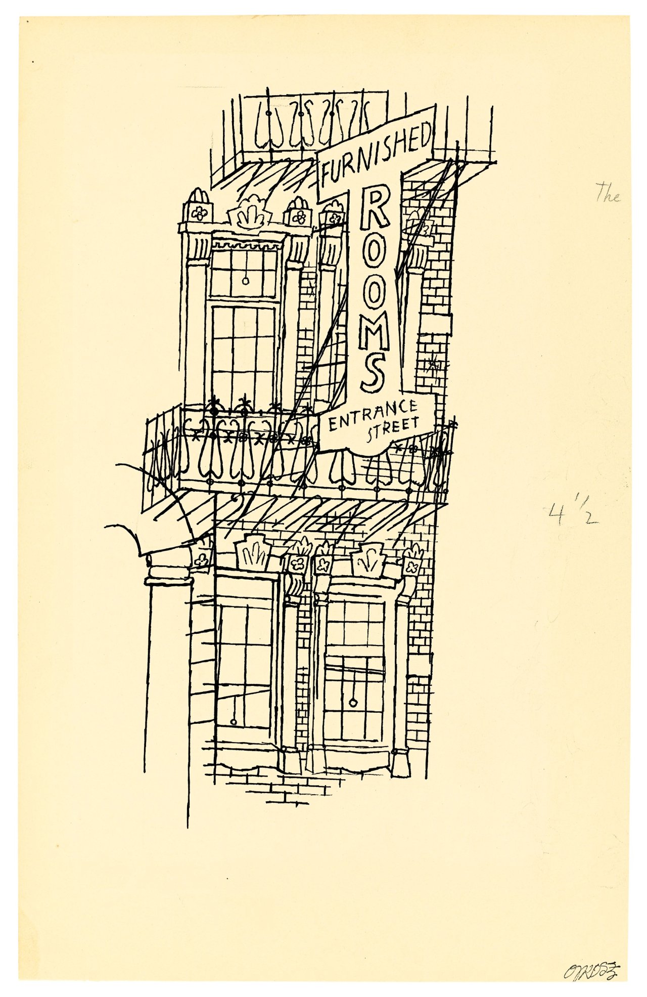 Auf diesem Bild ist das folgende Kunstwerk zu sehen: George Grosz. Furnished rooms. 1934.