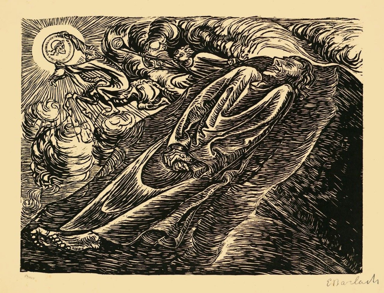 Auf diesem Bild ist das folgende Kunstwerk zu sehen: Ernst Barlach. „Mors Imperator“. 1919.