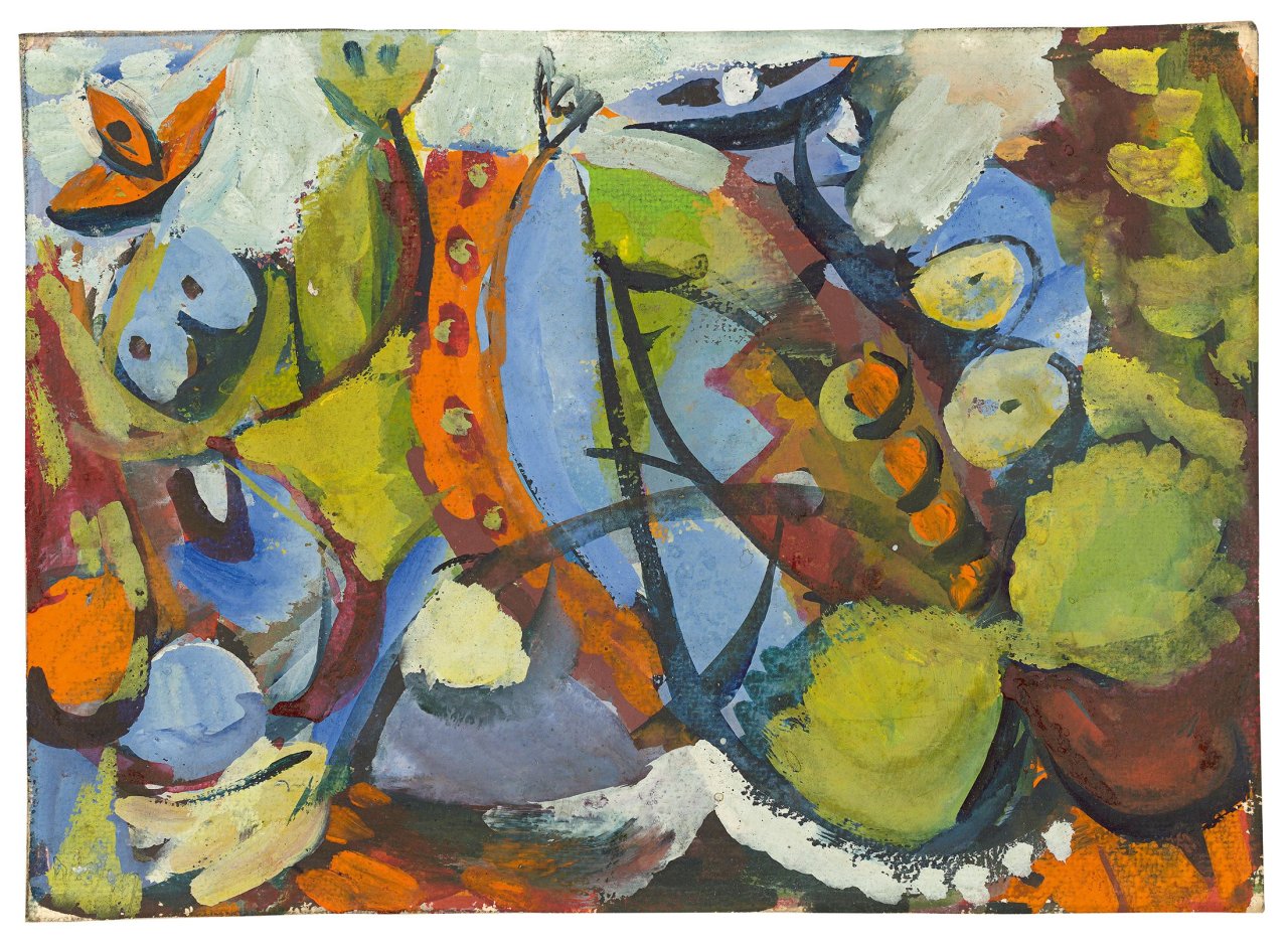Auf diesem Bild ist das folgende Kunstwerk zu sehen: Ernst Wilhelm Nay. „Euryanthe III“. 1947.