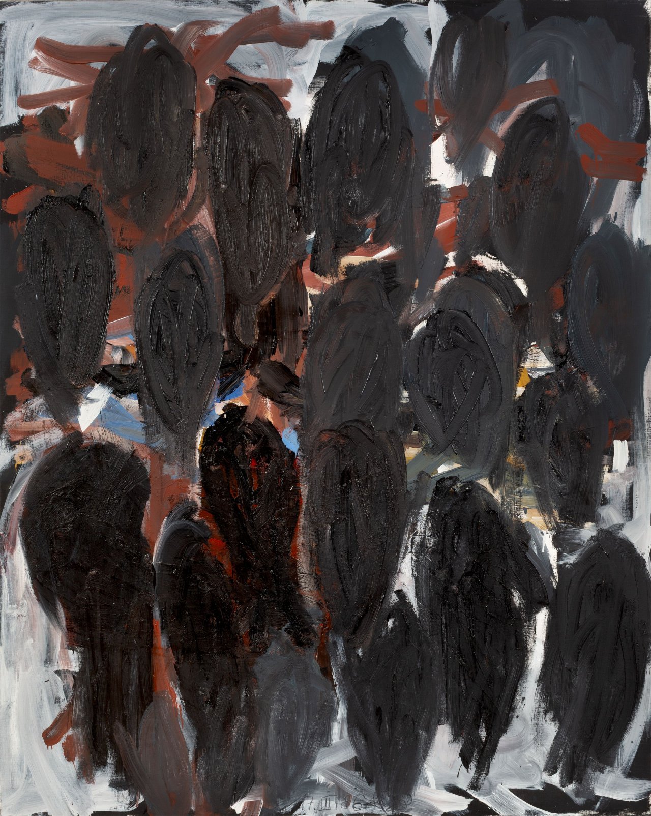 This picture shows the following artwork: Georg Baselitz. ”Tränen”. 1986.