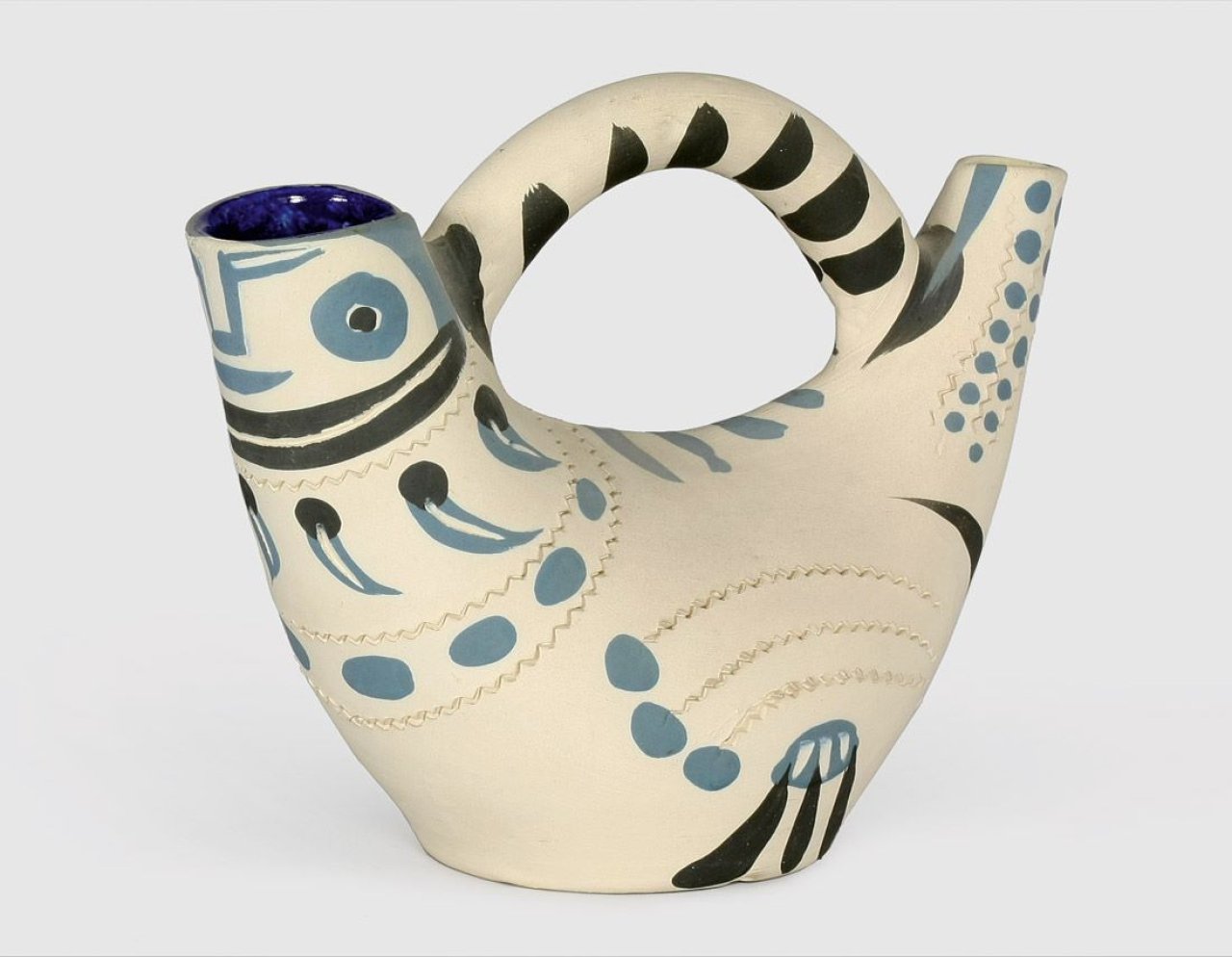 Auf diesem Bild ist das folgende Kunstwerk zu sehen: Pablo Picasso. „Spanish Pitcher“. 1954.