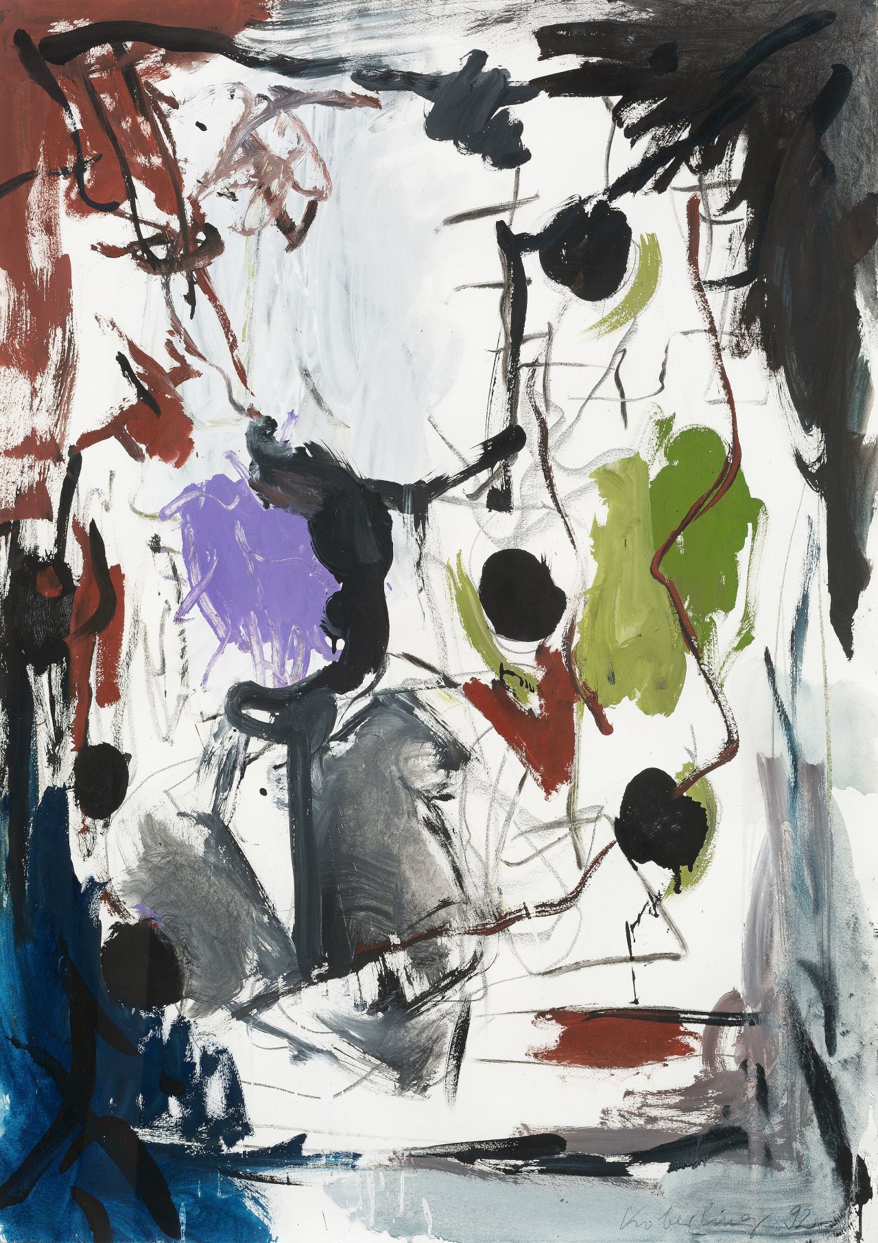This picture shows the following artwork: Bernd Koberling. Untitled. 1992.
