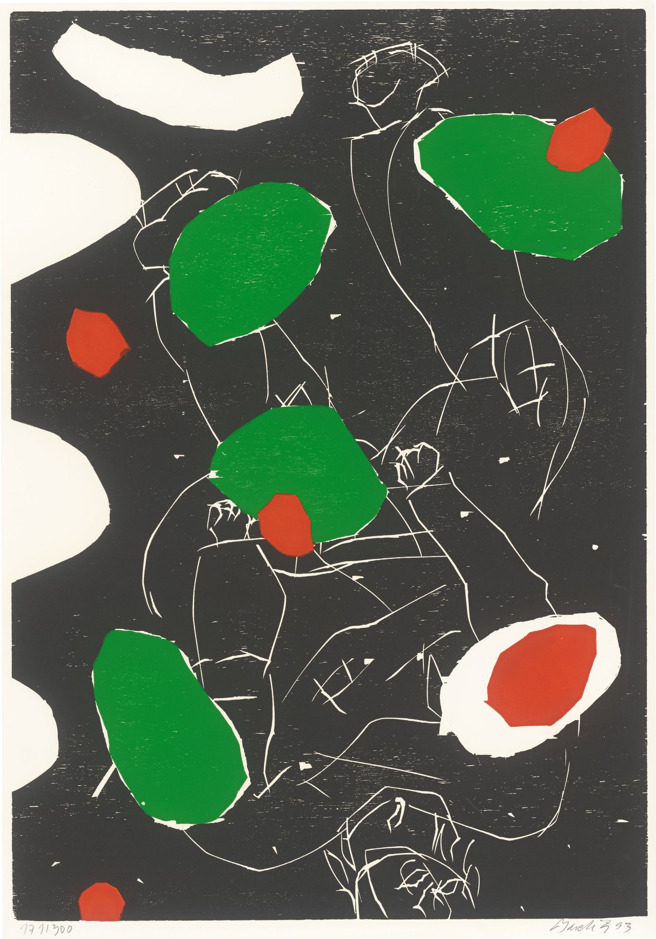 This picture shows the following artwork: Georg Baselitz. ”Puck”. 1993.