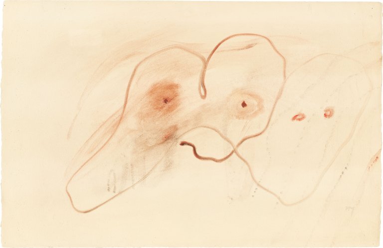 Auf diesem Bild ist das folgende Kunstwerk zu sehen: Henri Michaux. Ohne Titel. 1957.