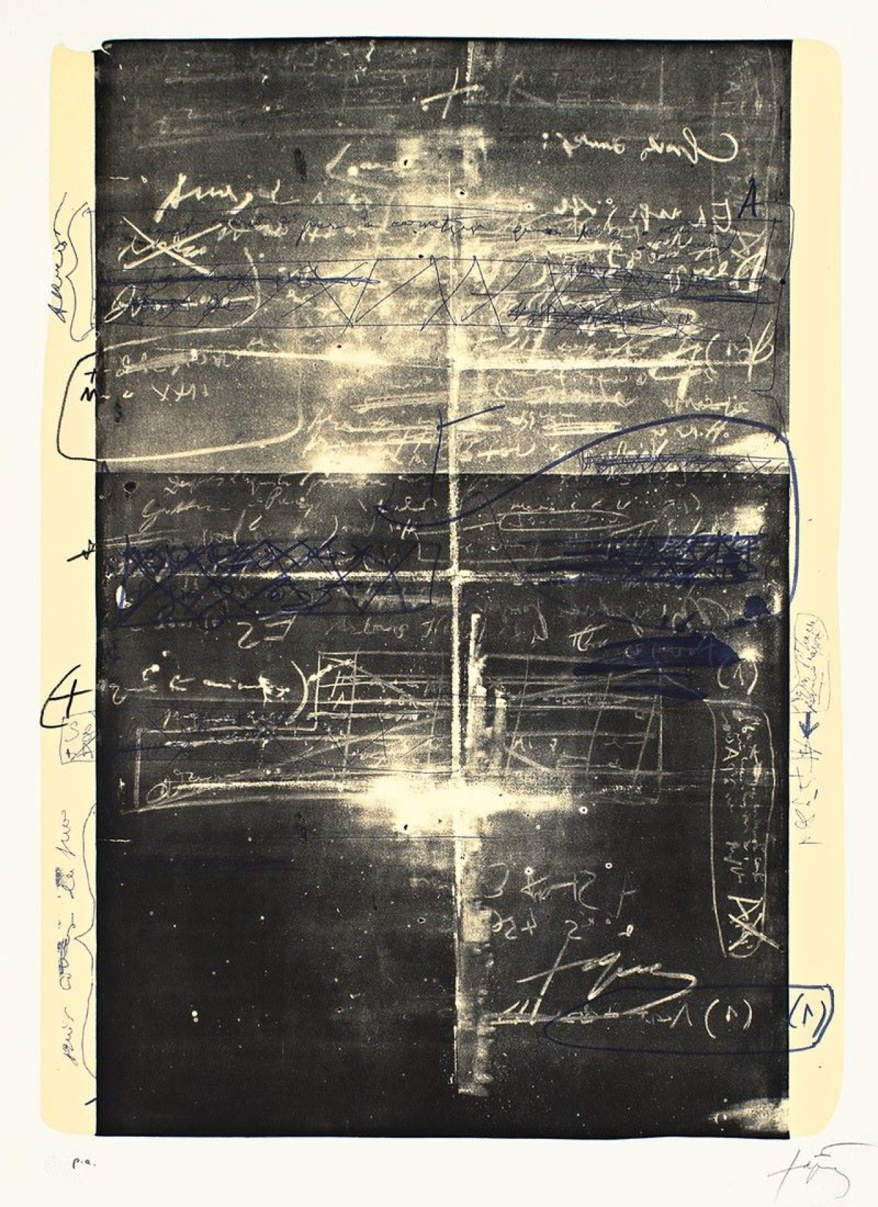 Auf diesem Bild ist das folgende Kunstwerk zu sehen: Antoni Tàpies. „Œuvre Gravé“. 1974.