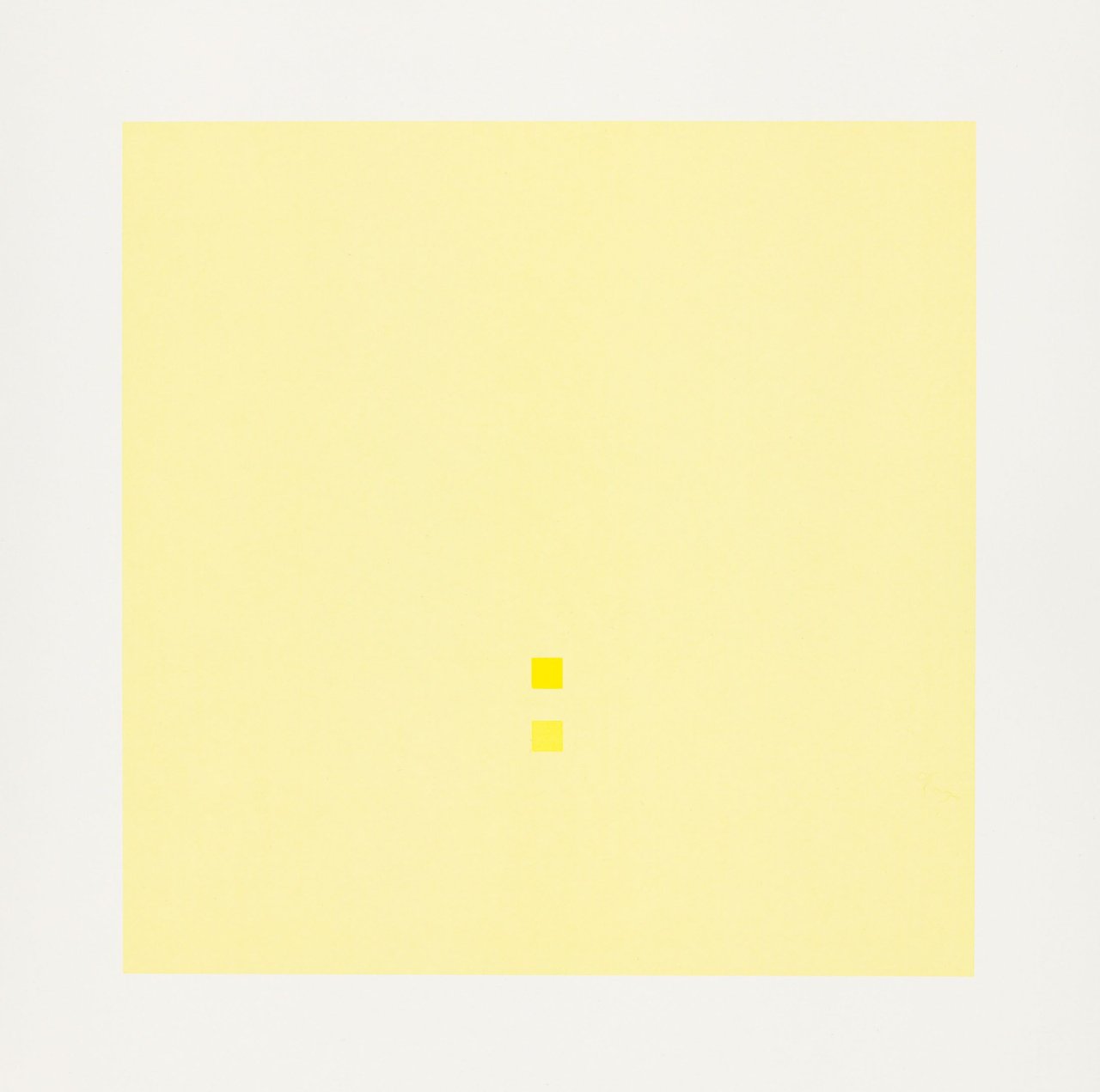 This picture shows the following artwork: Antonio Calderara. „Nel Giallo“. 1972.